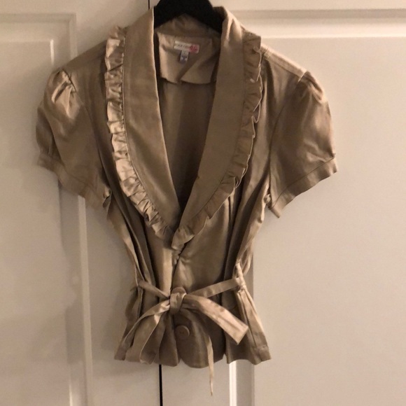 Body Central Jackets & Blazers - Size large Cute ruffled women’s jacket.